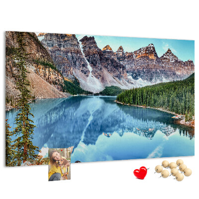 Cork display board Mountain landscape
