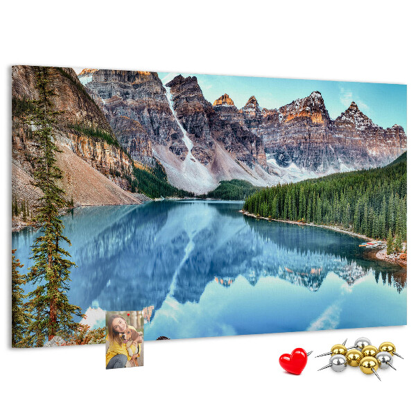 Cork display board Mountain landscape