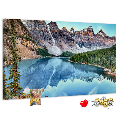 Cork display board Mountain landscape