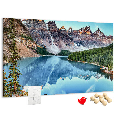 Cork display board Mountain landscape