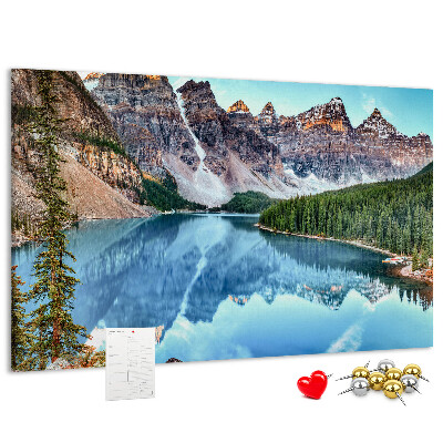 Cork display board Mountain landscape