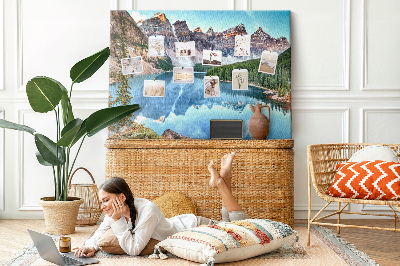 Cork display board Mountain landscape