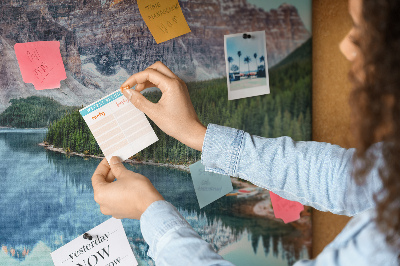 Cork display board Mountain landscape