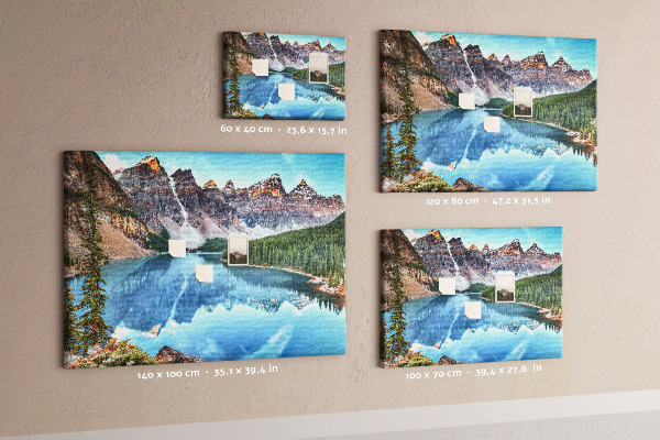 Cork display board Mountain landscape