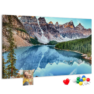 Cork display board Mountain landscape