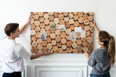 Cork memo board Wooden wine corks