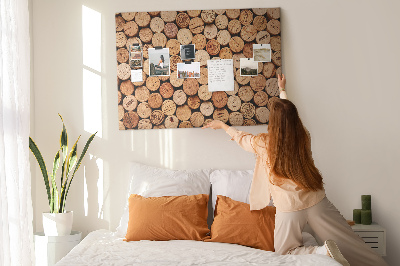 Cork memo board Wooden wine corks