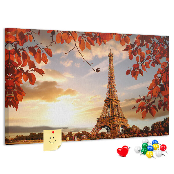 Cork memo board Eiffel Tower