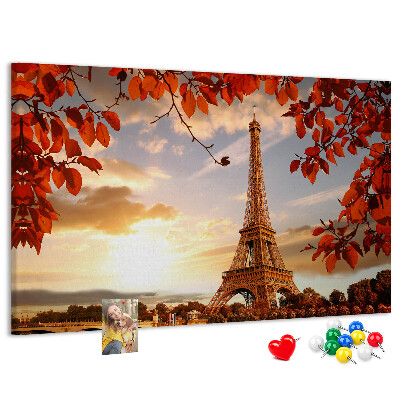 Cork memo board Eiffel Tower