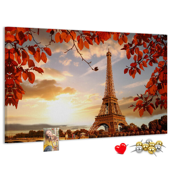Cork memo board Eiffel Tower