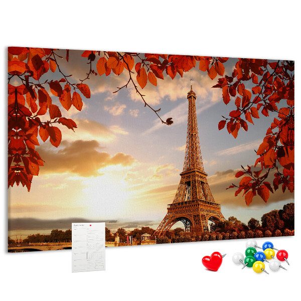 Cork memo board Eiffel Tower