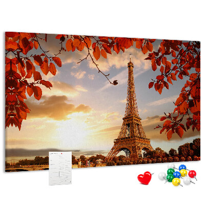 Cork memo board Eiffel Tower