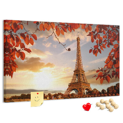 Cork memo board Eiffel Tower