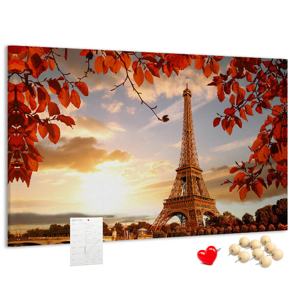 Cork memo board Eiffel Tower