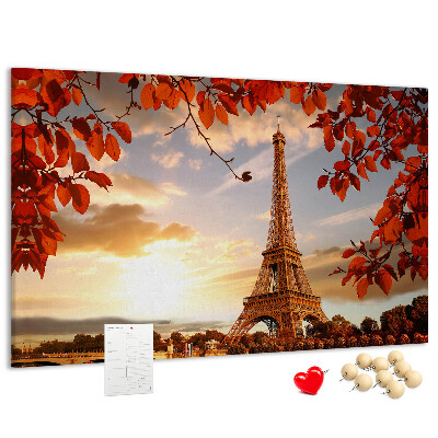 Cork memo board Eiffel Tower