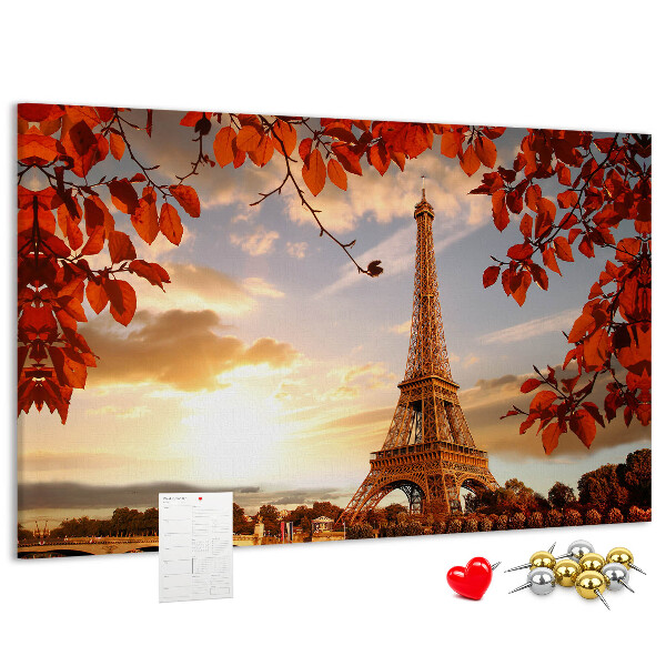 Cork memo board Eiffel Tower