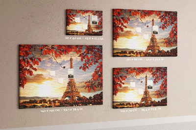 Cork memo board Eiffel Tower
