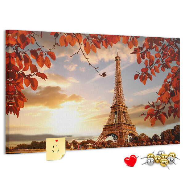 Cork memo board Eiffel Tower