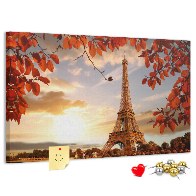 Cork memo board Eiffel Tower