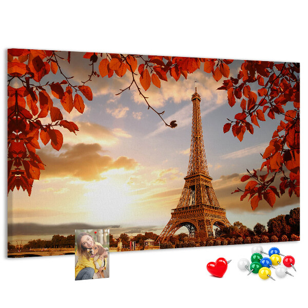 Cork memo board Eiffel Tower