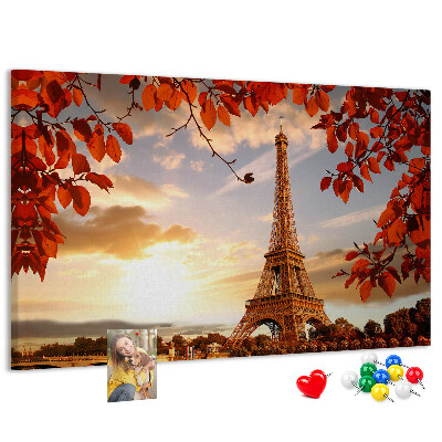 Cork memo board Eiffel Tower