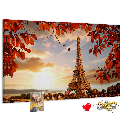 Cork memo board Eiffel Tower