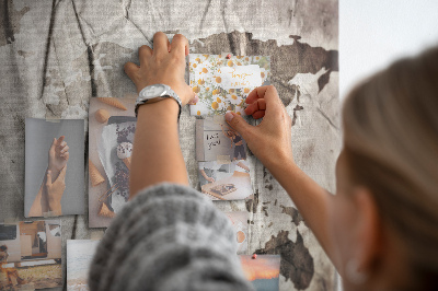 Cork display board World map pattern