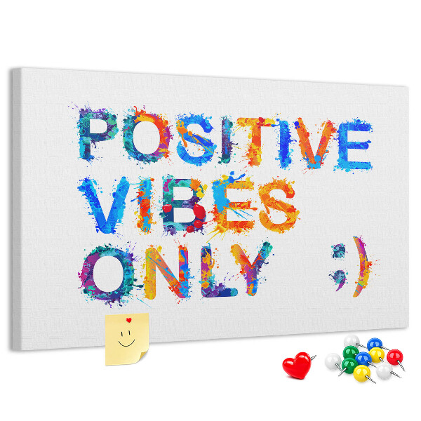 Cork memo board Positive quote