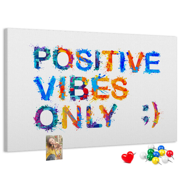 Cork memo board Positive quote