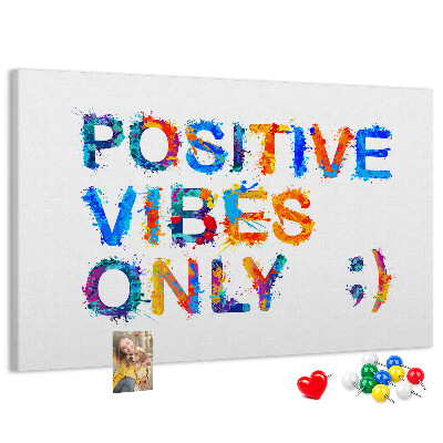 Cork memo board Positive quote