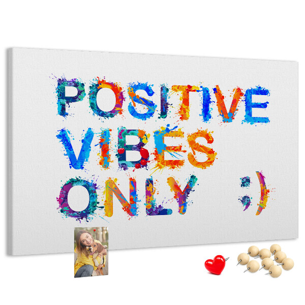 Cork memo board Positive quote