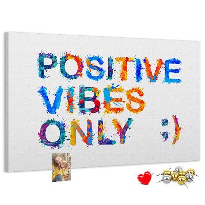 Cork memo board Positive quote