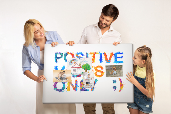 Cork memo board Positive quote