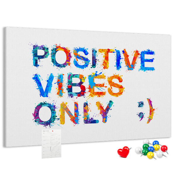 Cork memo board Positive quote