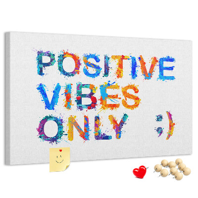 Cork memo board Positive quote