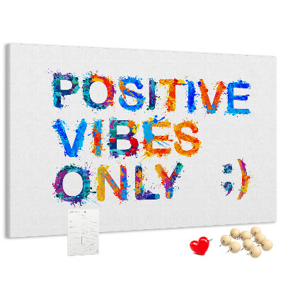 Cork memo board Positive quote