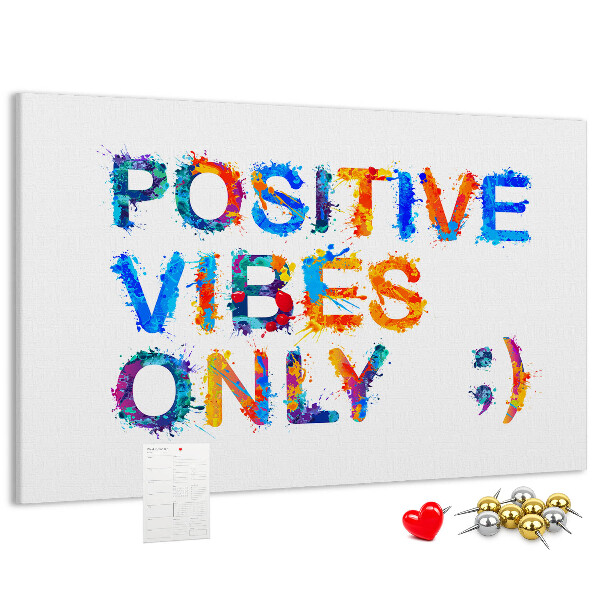 Cork memo board Positive quote
