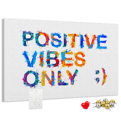 Cork memo board Positive quote