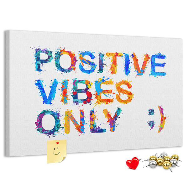 Cork memo board Positive quote