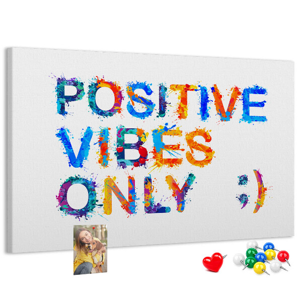 Cork memo board Positive quote