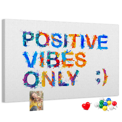 Cork memo board Positive quote