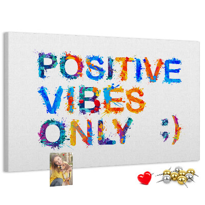 Cork memo board Positive quote