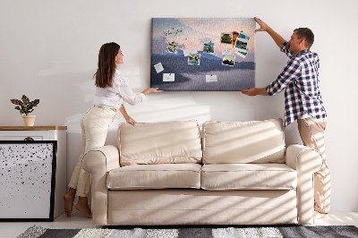 Cork board Beautiful landscape