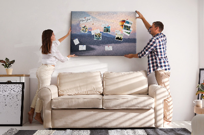 Cork board Beautiful landscape