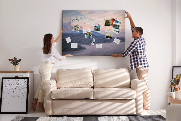 Cork board Beautiful landscape