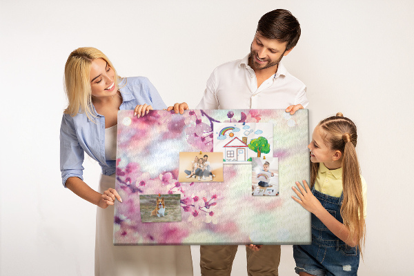 Cork board Spring flowers