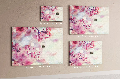 Cork board Spring flowers