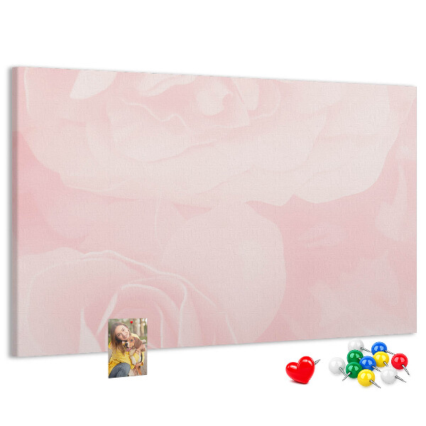 Cork display board Blooming roses