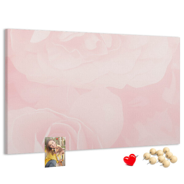 Cork display board Blooming roses