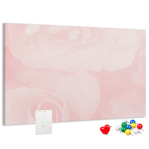 Cork display board Blooming roses